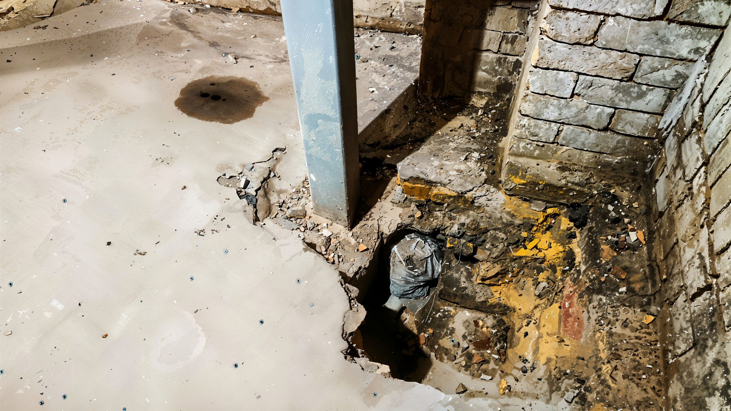 Horizontal cracks in basement wall